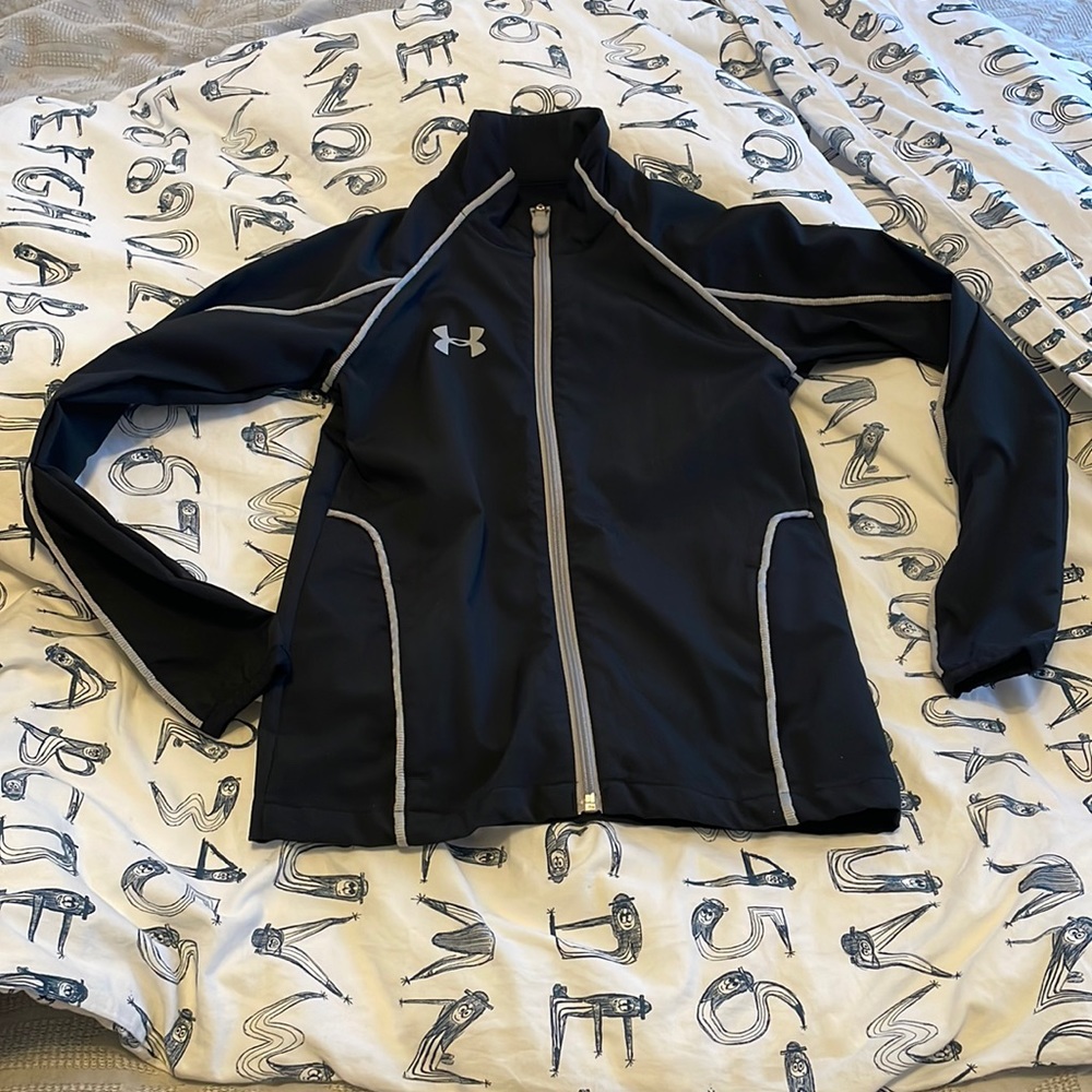 Under Armour Black/white Windbreaker